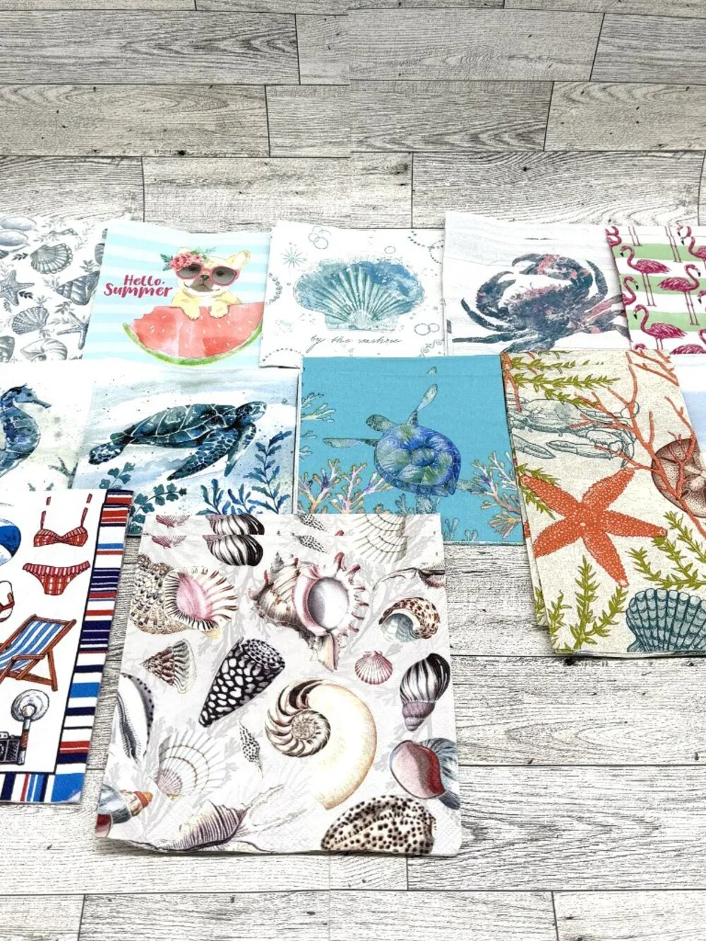 44 Napkins for Crafts/Decoupage - Summer Theme - 22 Napkins (x2)